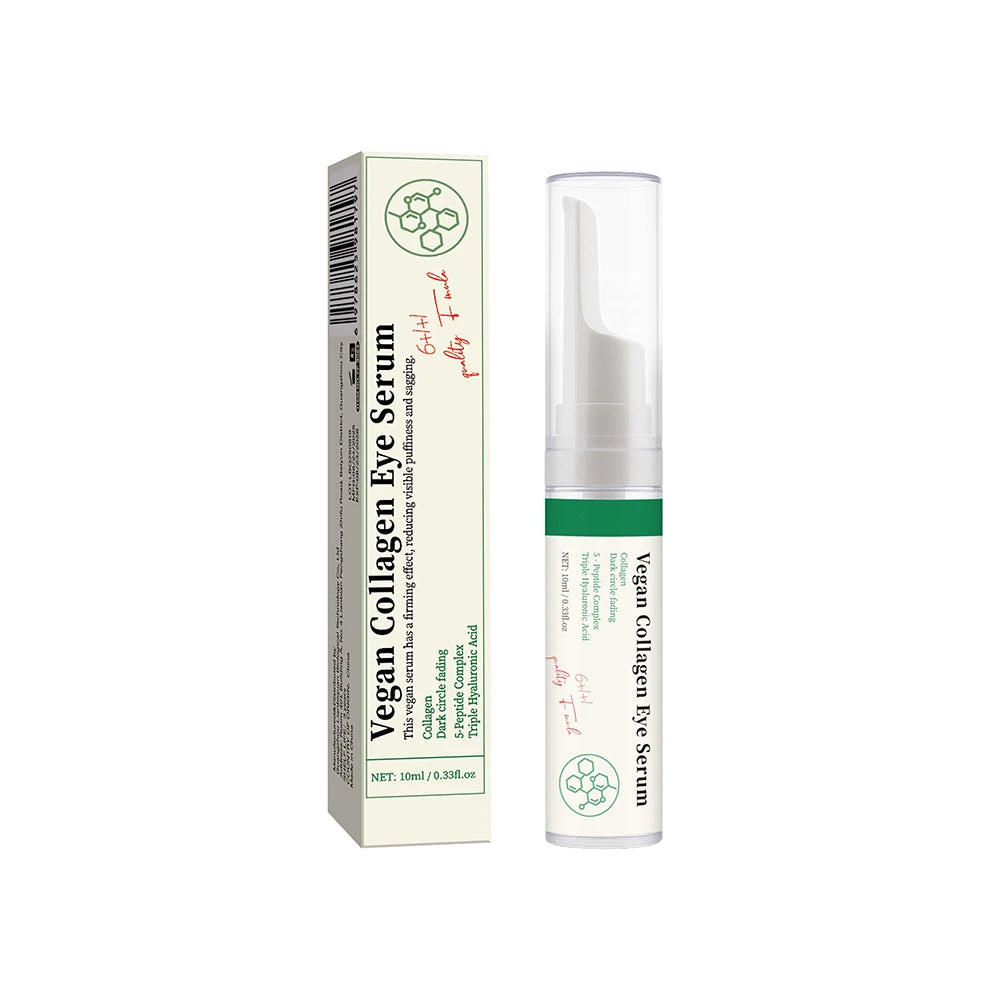 Sérum Vegano para Ojos con Colágeno, Péptidos y Ácido Hialurónico – 10 ml