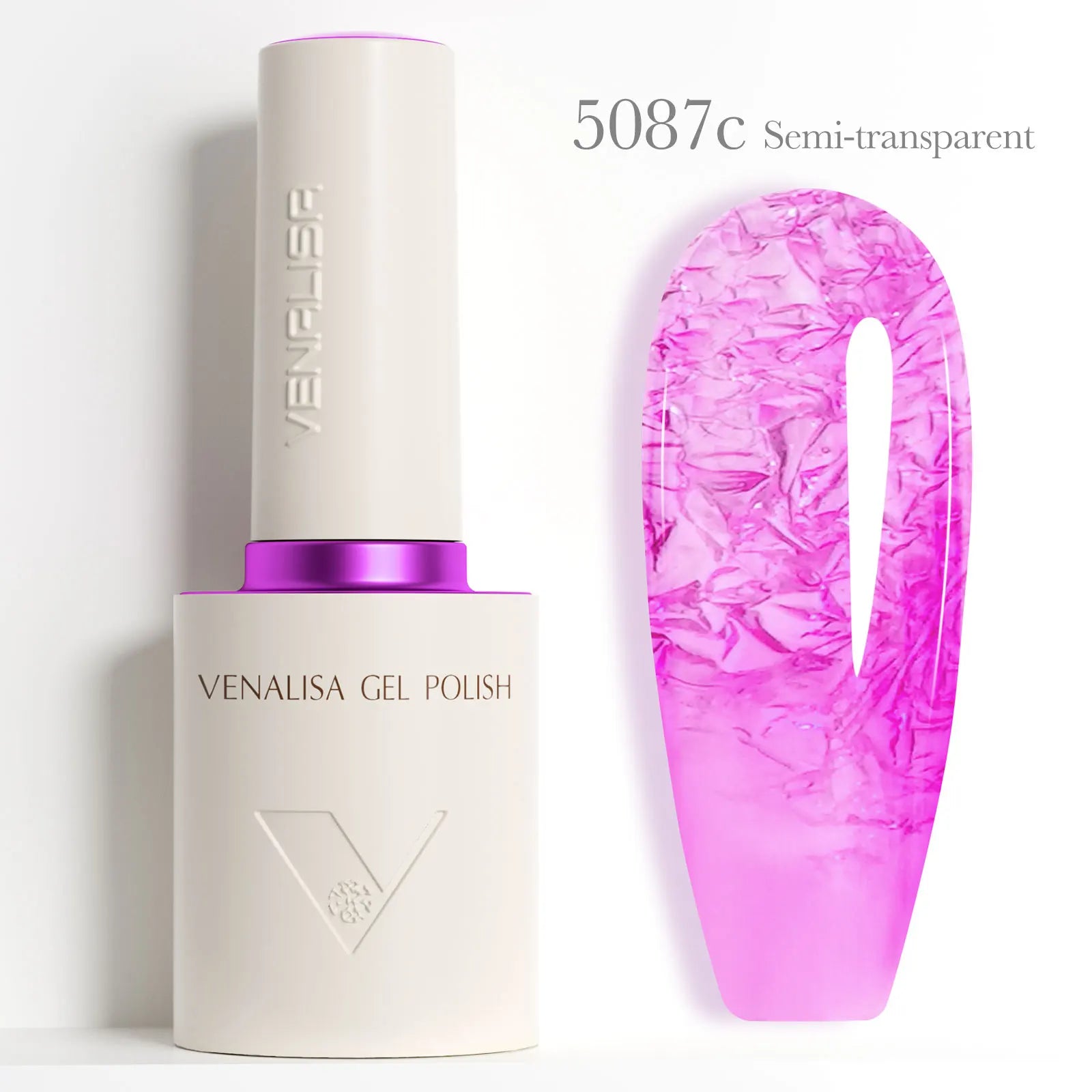 Esmalte de Gel Vegano 10 ml – Colores de Verano, Semi-Transparente, Libre de HEMA/TPO