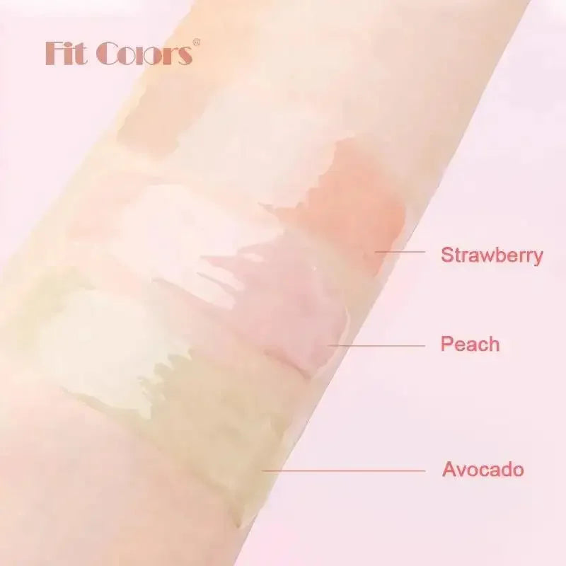 Brillos de Labios – 3 Colores Hidratantes con Aroma a Frutas (Aguacate, Fresa, Durazno)