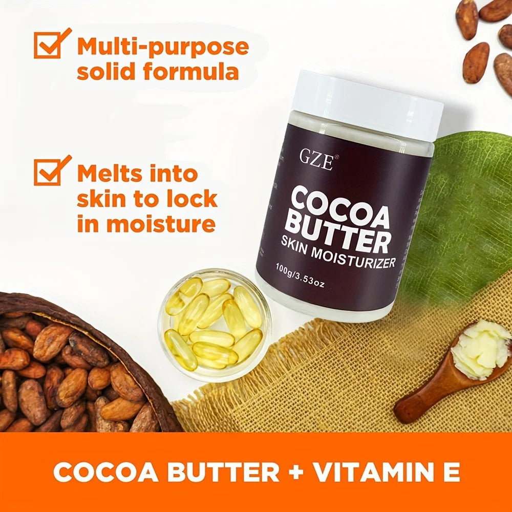 Crema Corporal Nutritiva de Manteca de Cacao – Hidratación Profunda para Piel Suave y Radiante