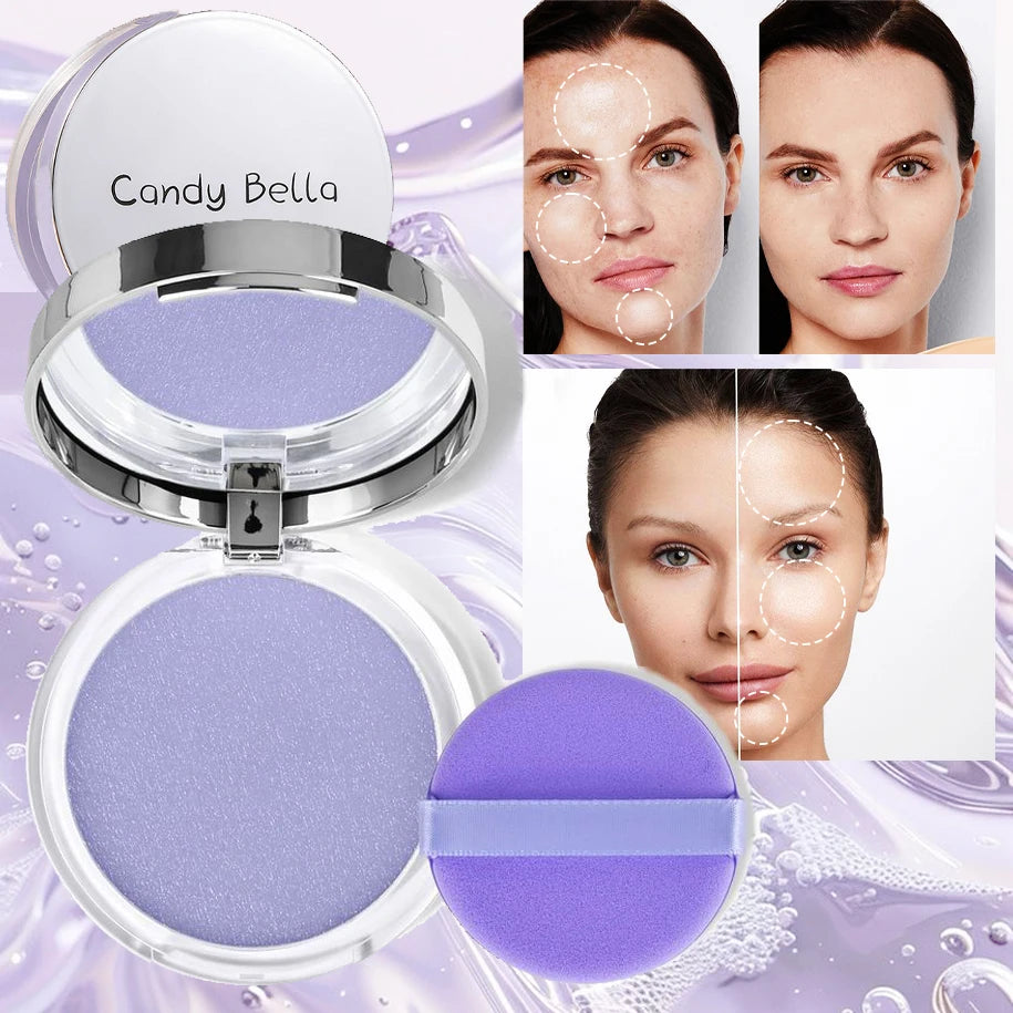 Polvo Facial Candy Bella Violet – Crema a Polvo, Control de Grasa y Acabado Natural de Larga Duración